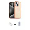 ieg™ iPhone 14 Kılıf Nova Asil Prime - Siyah Joko Magic 5D Cam + Diamond Kamera Lens - PE