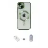ieg™ iPhone 14 Kılıf Nova Işık Özel Seri - Siyah Joko Magic 5D Cam + Diamond Kamera Lens - PE