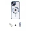 ieg™ iPhone 14 Kılıf Nova Işık Özel Seri - Siyah Joko Magic 5D Cam + Diamond Kamera Lens - PE