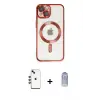 ieg™ iPhone 14 Kılıf Nova Işık Özel Seri - Siyah Joko Magic 5D Cam + Shine Kamera Lens - KI