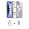 ieg™ iPhone 14 Kılıf Nova Işık Özel Seri - Siyah Joko Magic 5D Cam + Shine Kamera Lens - KI