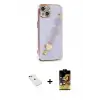 ieg™ iPhone 14 Kılıf Nova Işık Prime - Siyah Buffer Cam Ekran Koruyucu + Diamond Kamera Lens - YL