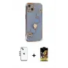 ieg™ iPhone 14 Kılıf Nova Işık Prime - Siyah Buffer Cam Ekran Koruyucu + Shine Kamera Lens - GS