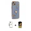 ieg™ iPhone 14 Kılıf Nova Işık Prime - Siyah Buffer Cam Ekran Koruyucu + Shine Kamera Lens - KI
