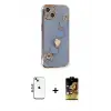 ieg™ iPhone 14 Kılıf Nova Işık Prime - Siyah Buffer Cam Ekran Koruyucu + Shine Kamera Lens - MI