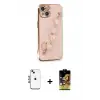 ieg™ iPhone 14 Kılıf Nova Işık Prime - Siyah Buffer Cam Ekran Koruyucu + Shine Kamera Lens - MI
