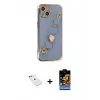 ieg™ iPhone 14 Kılıf Nova Işık Prime - Siyah Buffer Hayalet Cam Ekran Koruyucu + Diamond Kamera Lens - KI