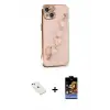 ieg™ iPhone 14 Kılıf Nova Işık Prime - Siyah Buffer Hayalet Cam Ekran Koruyucu + Diamond Kamera Lens - PE