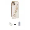 ieg™ iPhone 14 Kılıf Nova Işık Prime - Siyah Joko Magic 5D Cam + Diamond Kamera Lens - PE