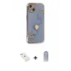 ieg™ iPhone 14 Kılıf Nova Işık Prime - Siyah Joko Magic 5D Cam + Diamond Kamera Lens - PE