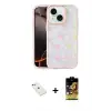 ieg™ iPhone 14 Kılıf Odak Prime - Siyah Buffer Cam Ekran Koruyucu + Diamond Kamera Lens - SABE