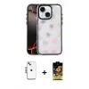 ieg™ iPhone 14 Kılıf Odak Prime - Siyah Buffer Cam Ekran Koruyucu + Shine Kamera Lens - GS