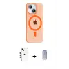 ieg™ iPhone 14 Kılıf Pusula Form Özel Seri - Siyah Joko Magic 5D Cam + Shine Kamera Lens - KI