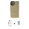 ieg™ iPhone 14 Kılıf Siluet Işık Serisi - Siyah Joko Magic 5D Cam + Shine Kamera Lens - MI