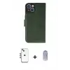 ieg™ iPhone 14 Kılıf Siluet Işık Serisi - Siyah Joko Magic 5D Cam + Shine Kamera Lens - MI