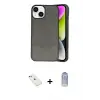 ieg™ iPhone 14 Kılıf Ufuk Serisi - Siyah Joko Magic 5D Cam + Diamond Kamera Lens - PE