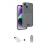 ieg™ iPhone 14 Kılıf Vadi Çizgi Prime - Siyah Joko Magic 5D Cam + Diamond Kamera Lens - YL