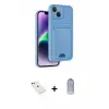 ieg™ iPhone 14 Kılıf Vadi Çizgi Prime - Siyah Joko Magic 5D Cam + Diamond Kamera Lens - YL