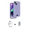 ieg™ iPhone 14 Kılıf Vadi Çizgi Prime - Siyah Joko Magic 5D Cam + Shine Kamera Lens - GI