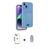 ieg™ iPhone 14 Kılıf Vadi Çizgi Prime - Siyah Joko Magic 5D Cam + Shine Kamera Lens - GI