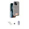 ieg™ iPhone 14 Kılıf Vadi Klasik Serisi - Siyah Joko Magic 5D Cam + Diamond Kamera Lens - KI