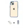 ieg™ iPhone 14 Kılıf Vadi Minimal - Siyah Joko Magic 5D Cam + Diamond Kamera Lens - YL
