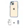 ieg™ iPhone 14 Kılıf Vadi Minimal - Siyah Joko Magic 5D Cam + Shine Kamera Lens - GD