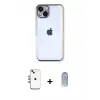 ieg™ iPhone 14 Kılıf Vadi Minimal - Siyah Joko Magic 5D Cam + Shine Kamera Lens - GI