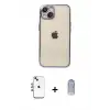 ieg™ iPhone 14 Kılıf Vadi Minimal - Siyah Joko Magic 5D Cam + Shine Kamera Lens - GI