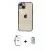ieg™ iPhone 14 Kılıf Vadi Minimal - Siyah Joko Magic 5D Cam + Shine Kamera Lens - GI
