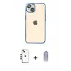 ieg™ iPhone 14 Kılıf Vadi Minimal - Siyah Joko Magic 5D Cam + Shine Kamera Lens - KI