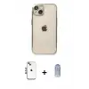 ieg™ iPhone 14 Kılıf Vadi Minimal - Siyah Joko Magic 5D Cam + Shine Kamera Lens - MI