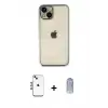 ieg™ iPhone 14 Kılıf Vadi Minimal - Siyah Joko Magic 5D Cam + Shine Kamera Lens - MI