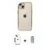 ieg™ iPhone 14 Kılıf Vadi Minimal - Siyah Joko Magic 5D Cam + Shine Kamera Lens - YL