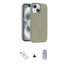 ieg™ iPhone 14 Kılıf Yankı Form Serisi - Siyah Joko Magic 5D Cam + Diamond Kamera Lens - YL