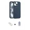 ieg™ iPhone 14 Kılıf Yankı Form Serisi - Siyah Joko Magic 5D Cam + Diamond Kamera Lens - YL