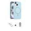 ieg™ iPhone 14 Kılıf Yankı Form Serisi - Siyah Joko Magic 5D Cam + Diamond Kamera Lens - YL