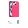 ieg™ iPhone 14 Kılıf Yankı Form Serisi - Siyah Joko Magic 5D Cam + Diamond Kamera Lens - YL
