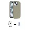 ieg™ iPhone 14 Kılıf Yankı Form Serisi - Siyah Joko Magic 5D Cam + Shine Kamera Lens - MI