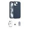 ieg™ iPhone 14 Kılıf Yankı Form Serisi - Siyah Joko Magic 5D Cam + Shine Kamera Lens - MI
