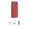 ieg™ iPhone 14 Kılıf Yankı Serisi - Siyah Joko Magic 5D Cam + Diamond Kamera Lens - PE