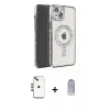 ieg™ iPhone 14 Kılıf Zirve Doku Prime - Siyah Joko Magic 5D Cam + Shine Kamera Lens - GD