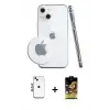 ieg™ iPhone 14 Kılıf Zirve Doku - Siyah Buffer Cam Ekran Koruyucu + Shine Kamera Lens - MI