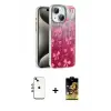 ieg™ iPhone 14 Kılıf Zirve Modern Prime - Siyah Buffer Cam Ekran Koruyucu + Shine Kamera Lens - GI