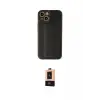 ieg™ iPhone 14 Plus Kılıf Akış Doku - Şeffaf Maxco Cam Ekran Koruyucu