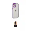 ieg™ iPhone 14 Plus Kılıf Eksen Doku Prime - Şeffaf Maxco Cam Ekran Koruyucu
