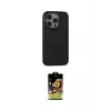 ieg™ iPhone 14 Pro Kılıf Ahenk Form Serisi - Siyah Buffer Cam Ekran Koruyucu