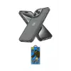 ieg™ iPhone 14 Pro Kılıf Atlas Form - Siyah 18D Cam Ekran Koruyucu