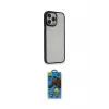 ieg™ iPhone 14 Pro Kılıf Eksen Doku Prime - Siyah 18D Cam Ekran Koruyucu
