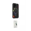 ieg™ iPhone 14 Pro Kılıf Kozmos Doku - Şeffaf Pasifik Cam Ekran Koruyucu